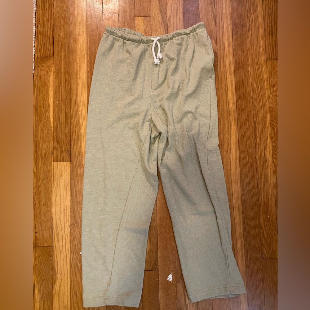 Sage Green Twill Pants